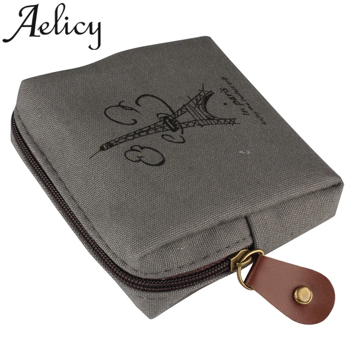 Aelicy, классический ретро холщовый короткий кошелек, женский квадратный Кошелек для монет, держатели для кошельков, сумка для монет, сменный держатель для карт
