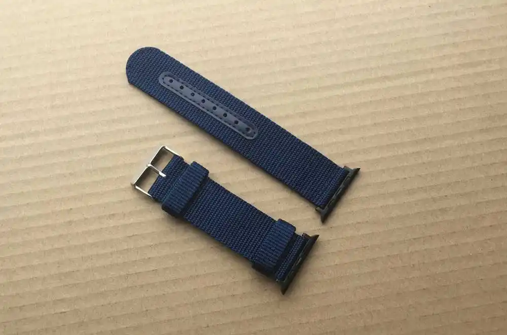 Нейлоновый ремешок для часов Apple hublo спортивный кожаный браслет серии 3/2/1 iwatch suunto