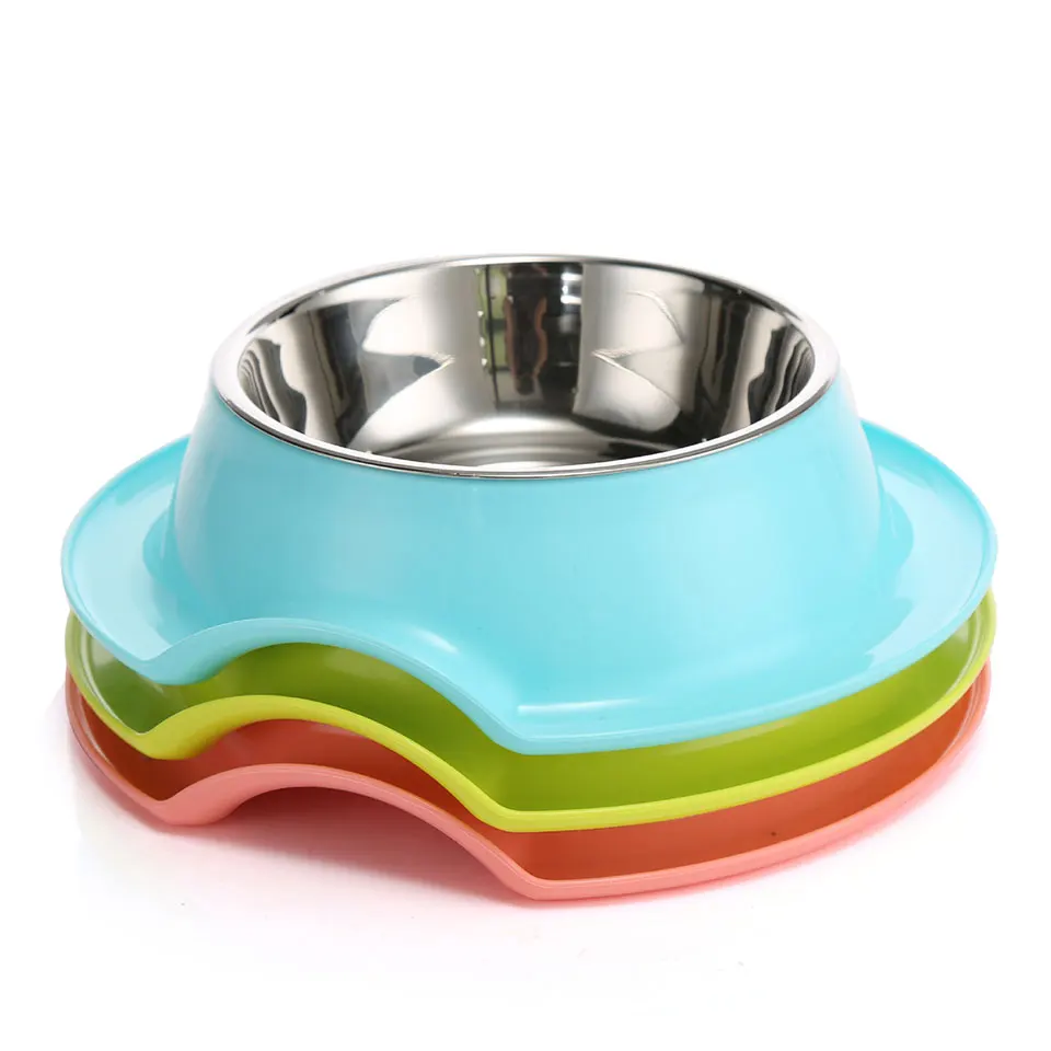 Pet Dog Food Storage Water Bowls Cat for Dogs Bowl Drinking is Universal Stainless Steel Dish Feeder Goods | Дом и сад