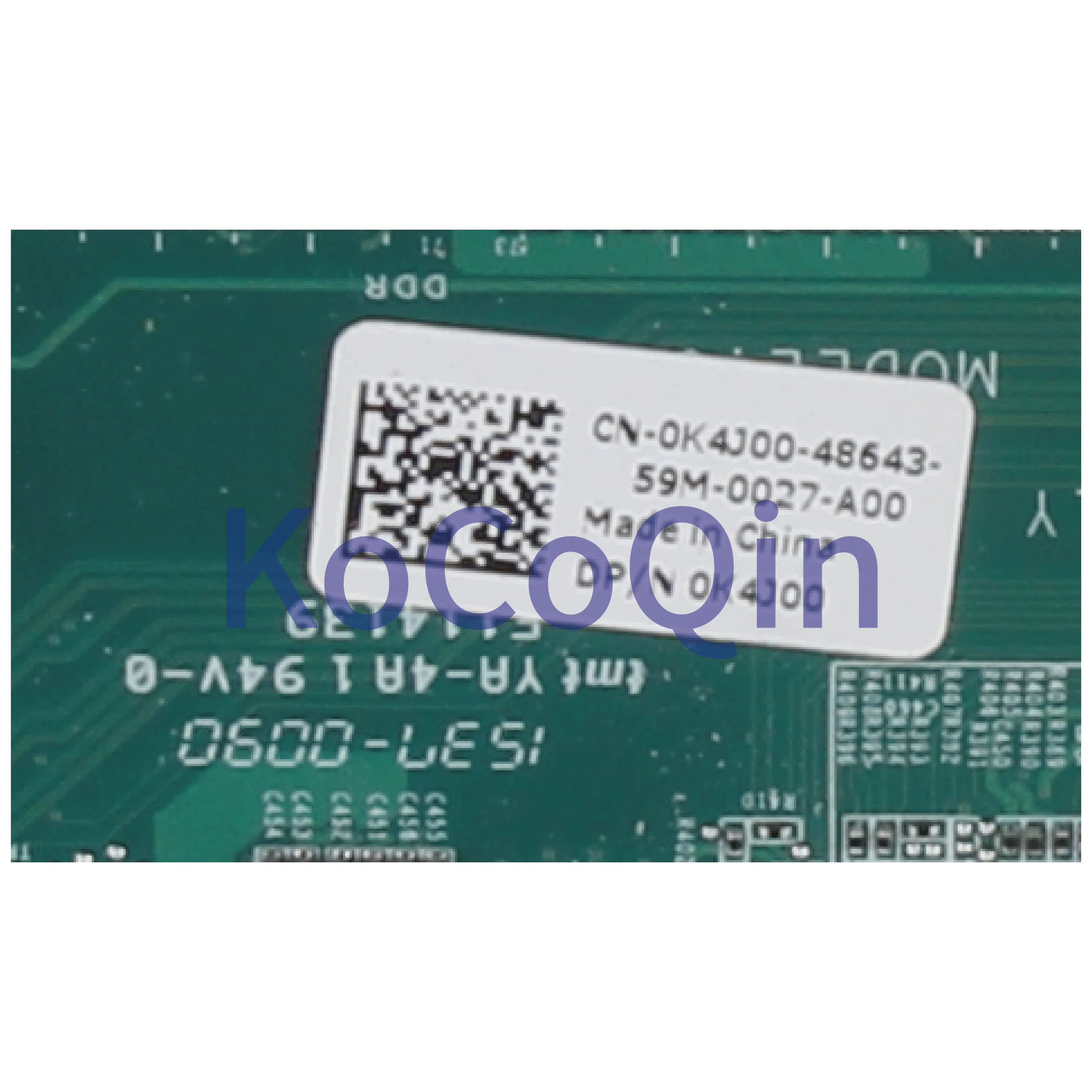 KoCoQin материнская плата для ноутбука DELL Vostro 5480 V5480 Core I3 4005U SR1EK CN 0K4J00 DAJW8GMB8C1