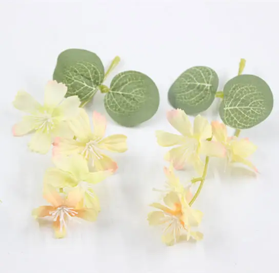 light yellow 1 шт./лот шелковые цветы Моделирование искусственных цветов Высокое качество Хризантема ромашка из ткани ручной работы свадебные украшения - Цвет: light yellow