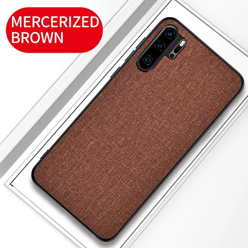 Brown Чехол для huawei P30 P20 Pro mate 20 Lite, чехол s, тонкая ткань, жесткая задняя крышка для huawei P Smart Plus Z Nova 4 4E 3i 3E - Цвет: Brown