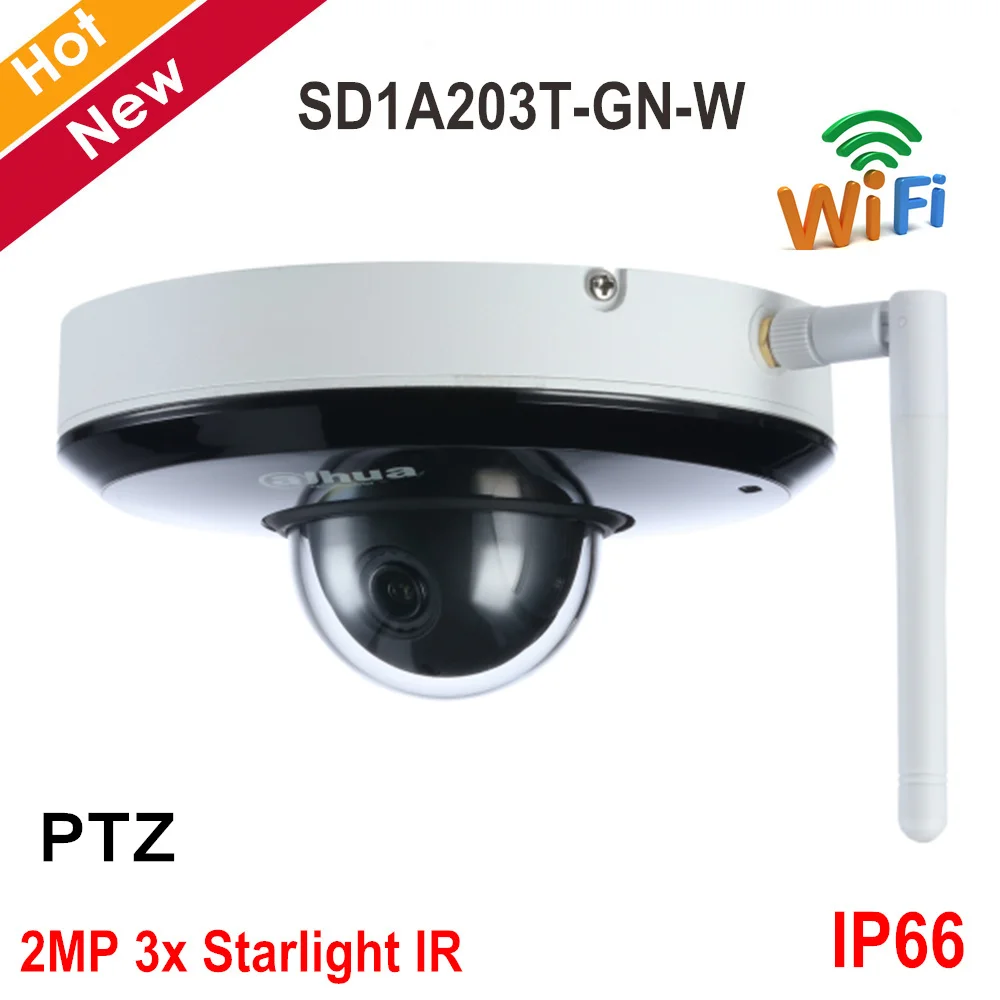 Камера Dahua Wifi PTZ внешняя фотокамера 2 МП 3 звездных света STARVIS CMOS IR 15 м для наружной
