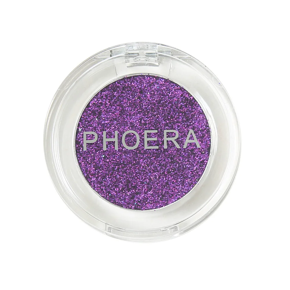 PHOERA, 1 шт., блестящие тени для век, пудра, мерцающие, 8 цветов, тени для век, металлические, косметические тени для век, maquiagem, профессиональные