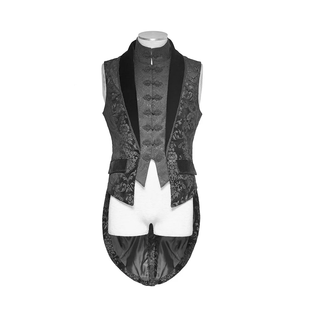 Новинка модный элегантный мужской жилет в стиле панк рейва викторианском