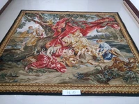 free shipping 100 woolen aubusson tapestry gobelin carpet 100 handmade tapestry museum collection item do not miss
