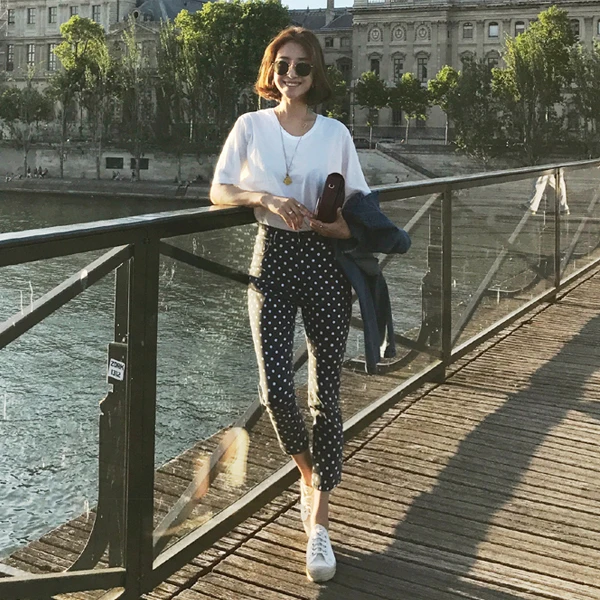 Женские облегающие джинсы с высокой талией карандаш в горошек 2019|dot jeans|pencil jeansjeans