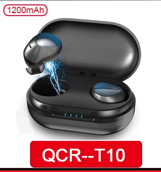 QCR Bluetooth 5,0 TWS Bluetooth наушники 6D стерео беспроводные наушники IPX5 водонепроницаемые наушники 650 мАч наушники без головы