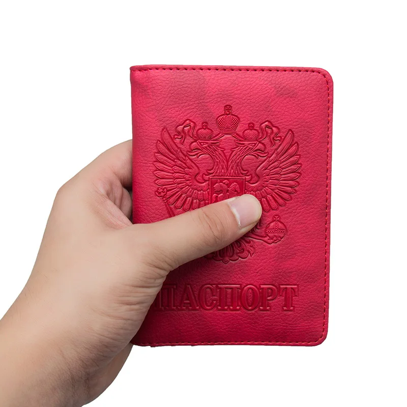 Обложка для паспорта с надписью Double eagle и RFID защитой|Держатели карт пропусков| |