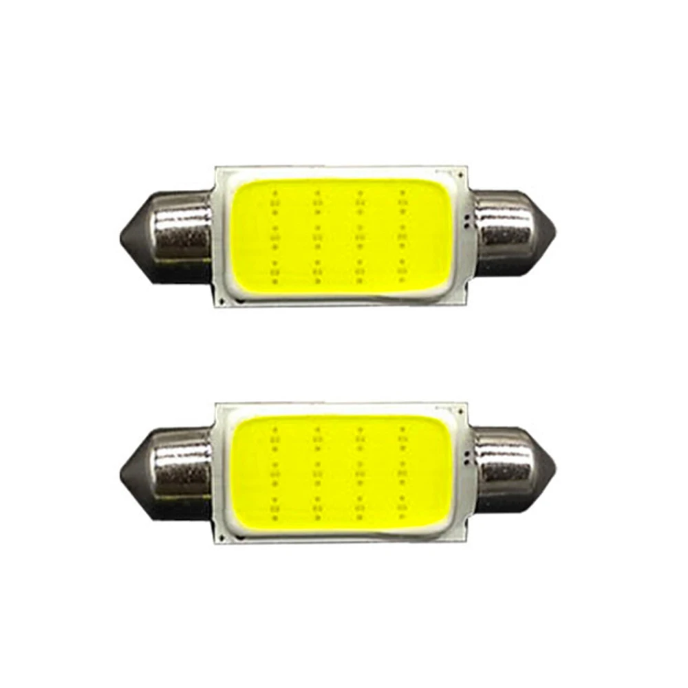 100x гирлянда 31 мм 36 39 41 Автомобильный COB светодиодный светильник C5W C10W 12 smd