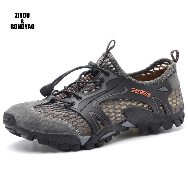 

Men casual Sandals Summer Water Waterproof Men Outdoor mesh shoe Breathable Shoes Men Outdoor Sandals Men sport water sneakers