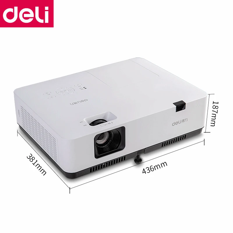 DELI DPS X130 профессиональный проектор высокой четкости 1024P обучающий прибор для