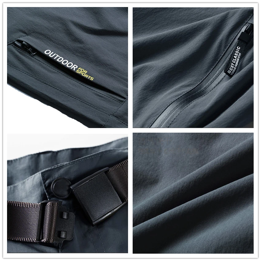 WindTaste летние мужские быстросохнущие походные спортивные дышащие брюки для