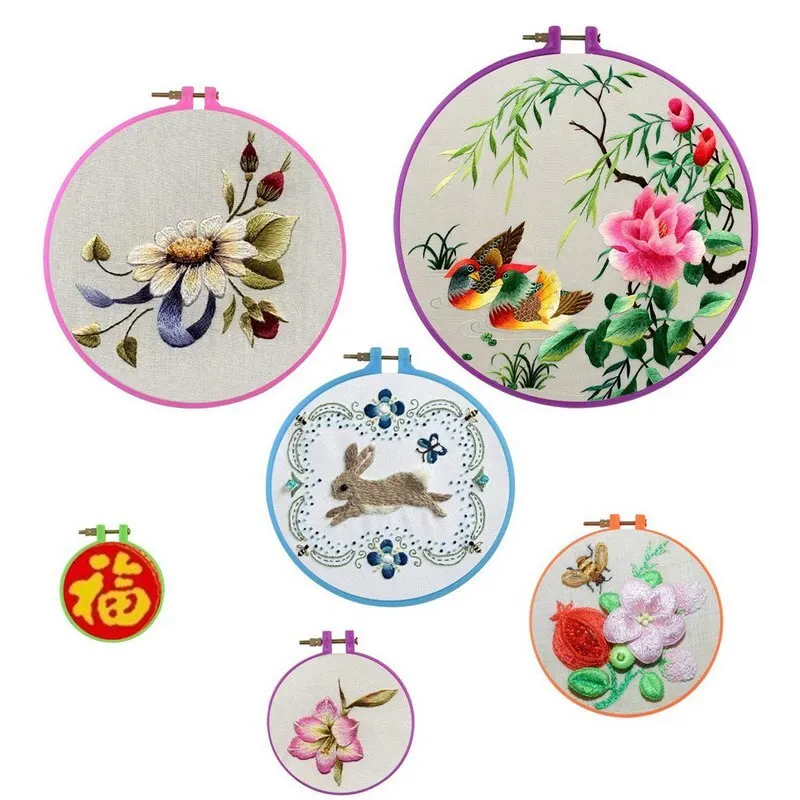 1 шт. крест регулируемый швейная инструмент пластик вышивка крестом ободковый