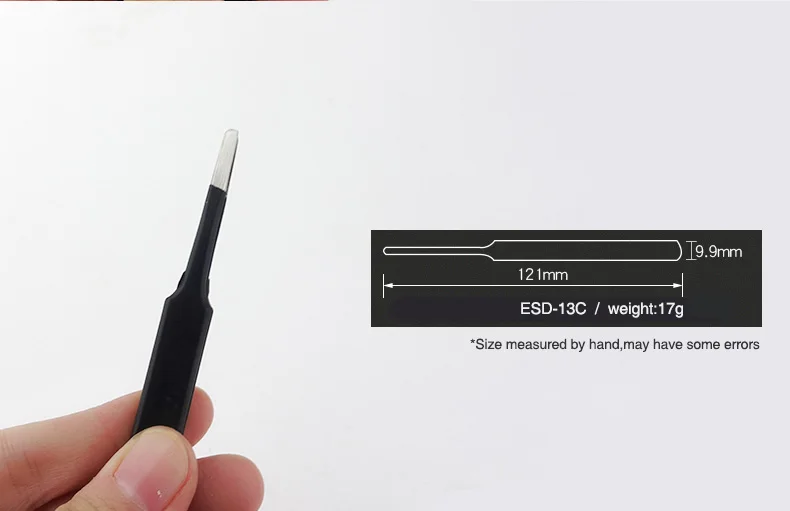 Новое обновление ESD10C-15C пинцеты прямые, изогнутые устойчивы к коррозии антистатические пинцеты для точного обслуживания