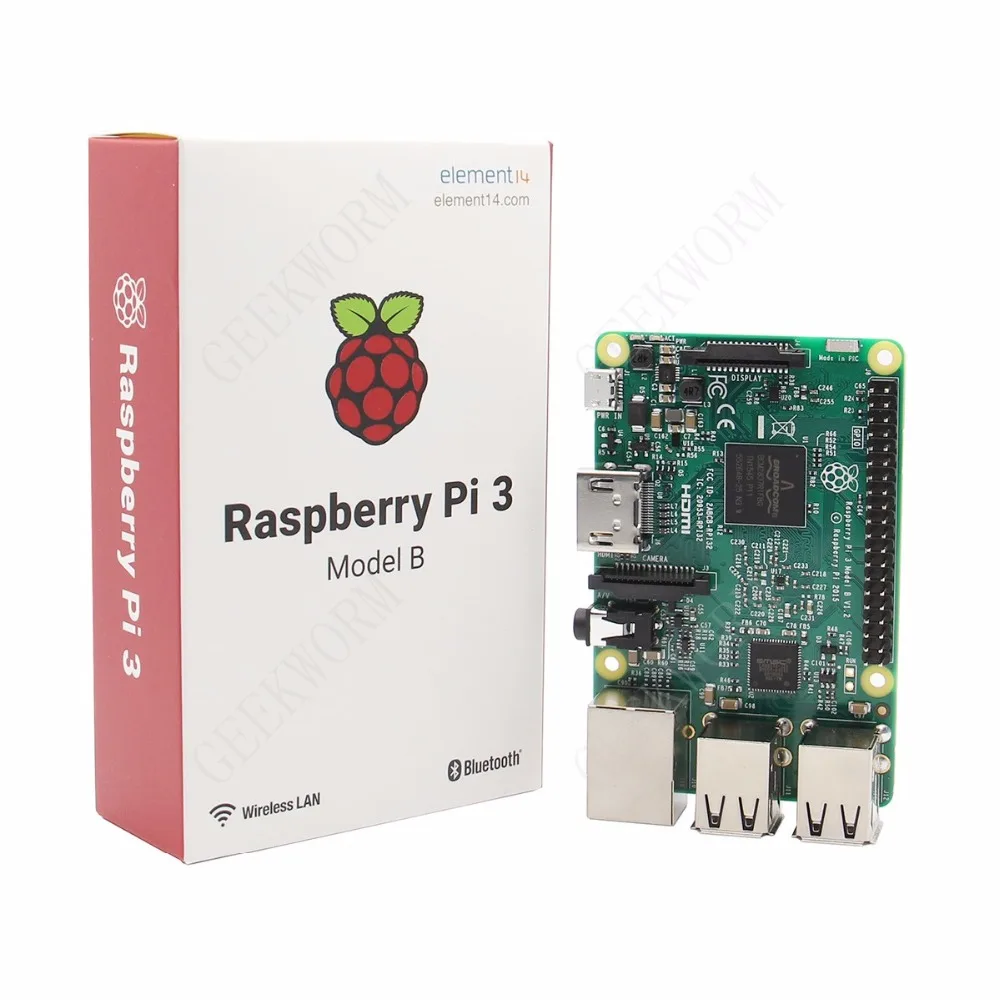 4-в-1 Raspberry pi 3 Model B демонстрационная плата + V31 акриловый чехол вентилятор радиатор |