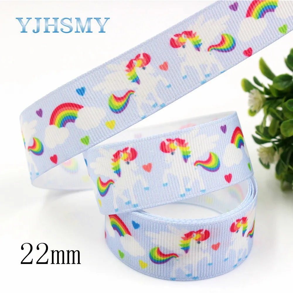 YJHSMY D-18119-180 22/25 мм 5 ярдов мультяшная Термотрансферная печатная корсажная лента