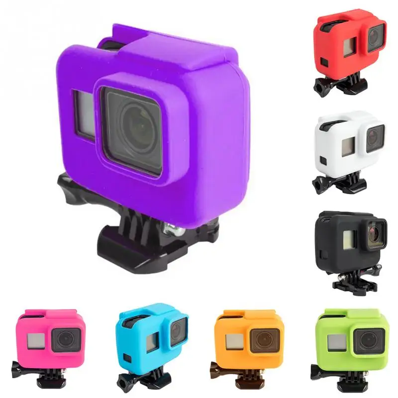 Gopro аксессуары Hero 5 Мягкий силиконовый чехол боковая рамка защитный для Go Pro Hero5