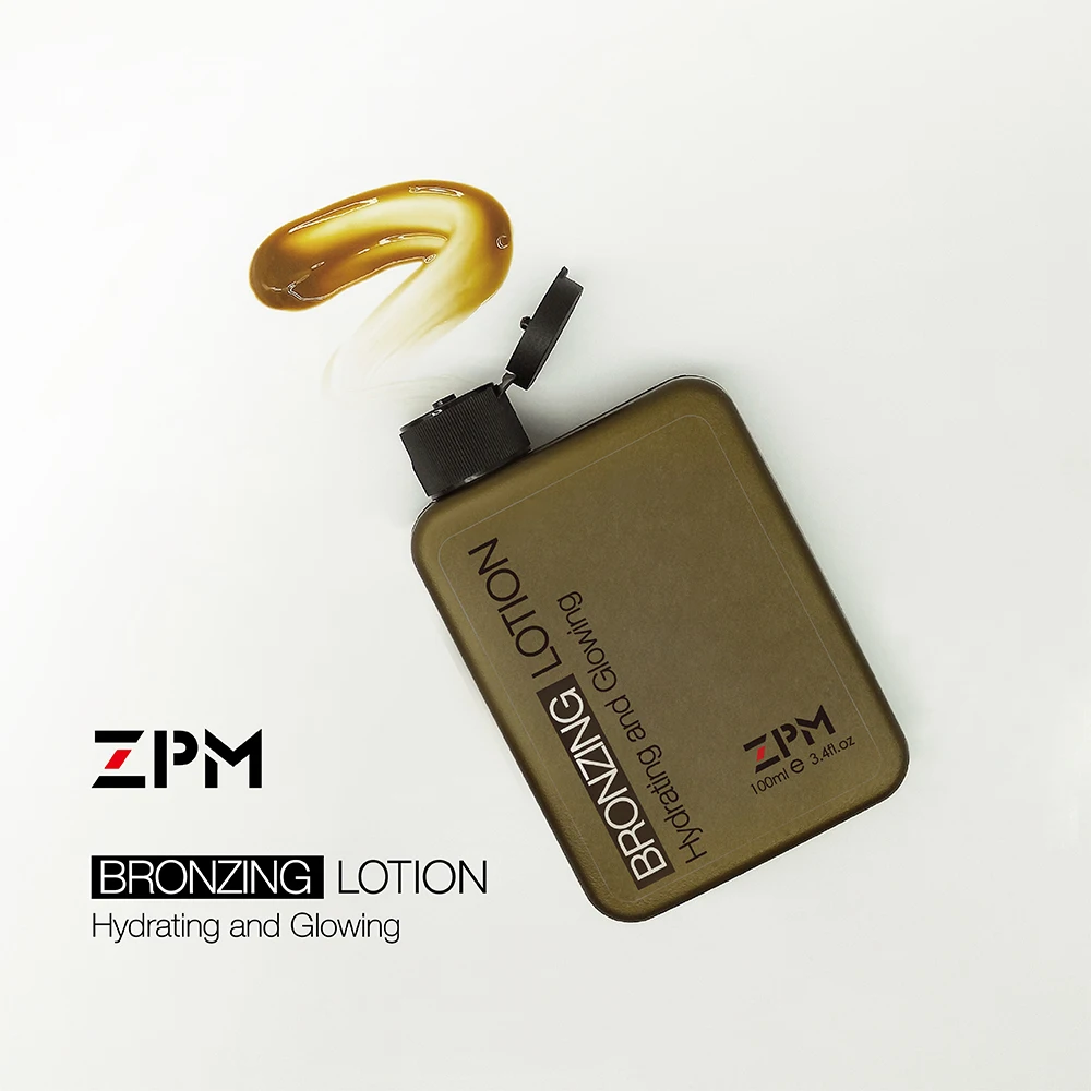 ZPM Bronzing Lotion Bronzer Natural Solarium Cream Long Lasting  Coconut Tanning Oil Vitamin E Moisturizing Hypoallergenic 100ml