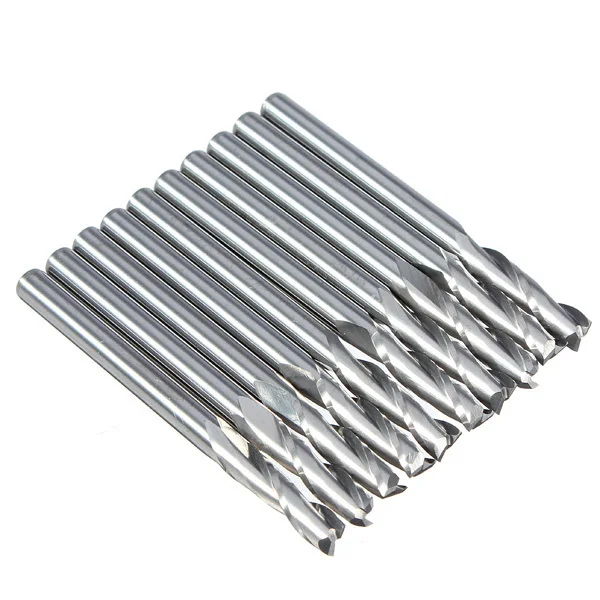 2 Sets/lot _ 3.175 Mm 12mm Cel Flute Carbide End Mills Router Bit