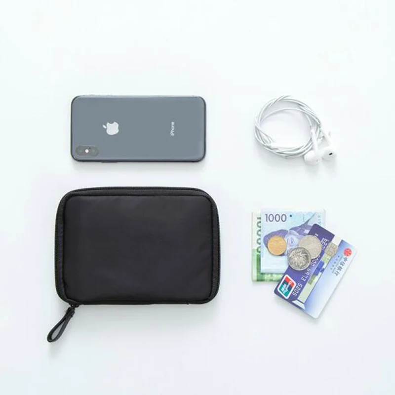 Нейлон Водонепроницаемый держатель для карт Travel Organizer большой Обложка для паспорта Портативный бумажник Бизнес кредитных карт кошелек сумка