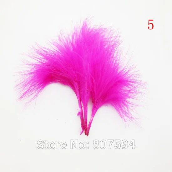 hot pink 24 шт./лот Красочные Окрашенные пушистые перья индейки DIY свадебное ювелирное изделие серьги Acessorios вечерние праздничные украшения орнамент sif35 - Цвет: hot pink