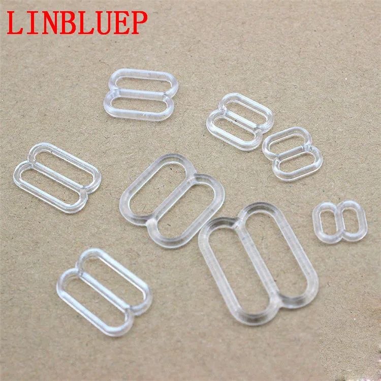 100 Pcs100Pcs Прозрачный Пластиковый Регулируемый бюстгальтер ремень SliderFor нижнее
