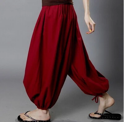 Новые модные мужские и женские повседневные брюки с широкими штанинами