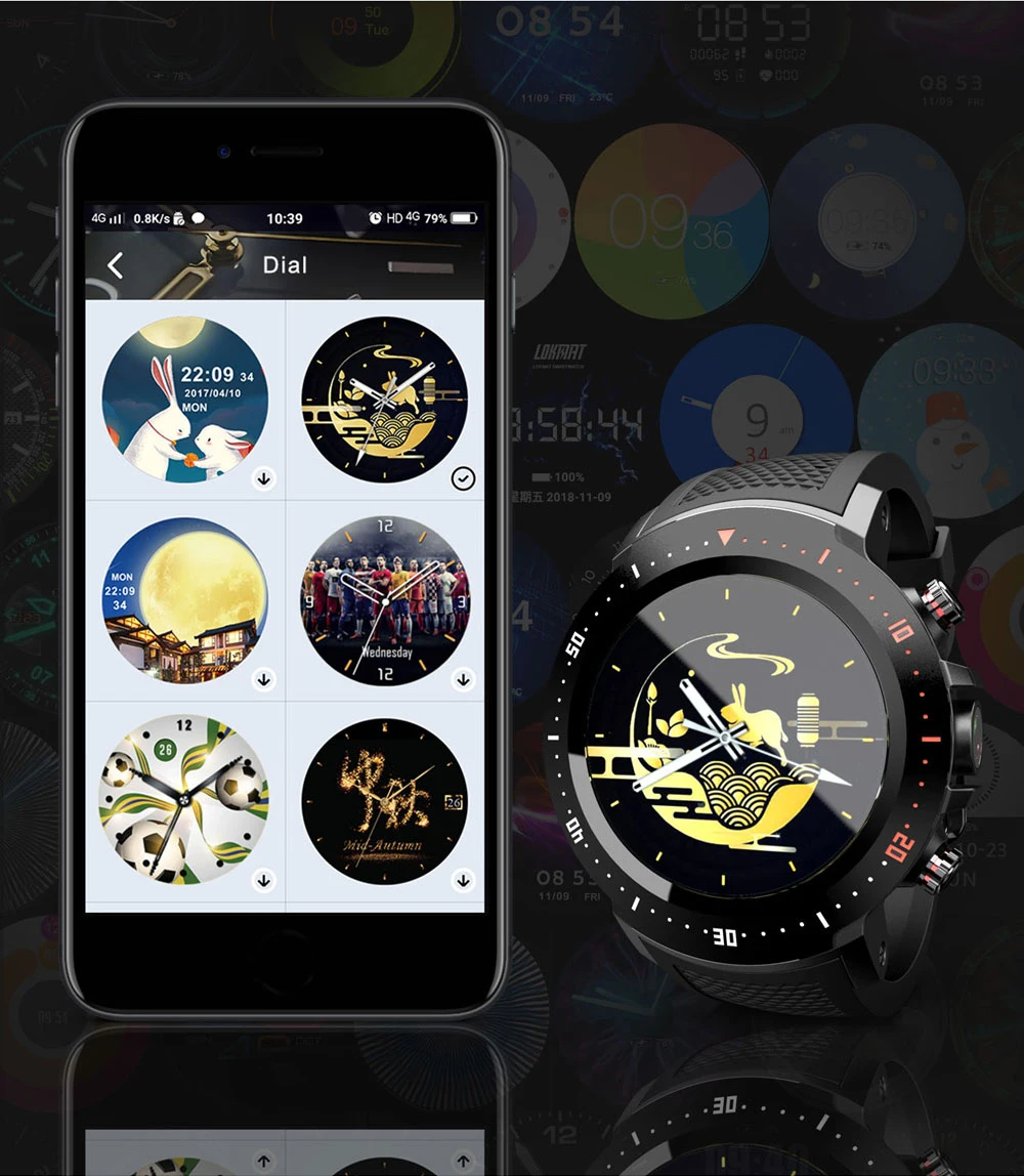 LOKMAT LK04 4G LTE умные часы для мужчин телефон smartwatch gps часы Nano SIM WiFi BT4.0 IP67 Водонепроницаемый сердечный ритм для Android iOS Новинка