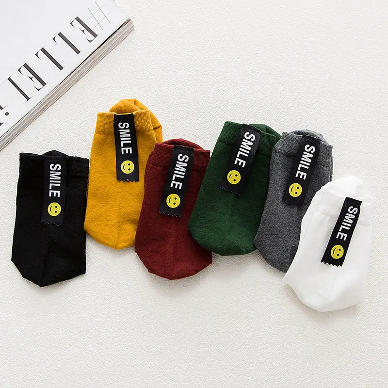 Хлопковые носки для пар с надписью и на тему смайликов|socks cotton|couple sockssox for women |