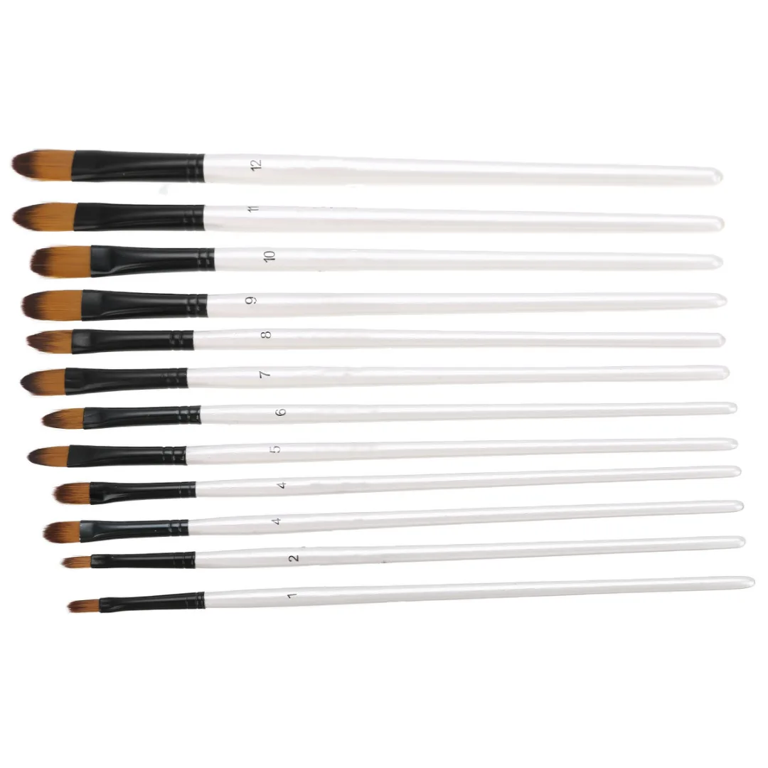 12 шт. набор кистей для рисования художника акриловая масляная акварельная
