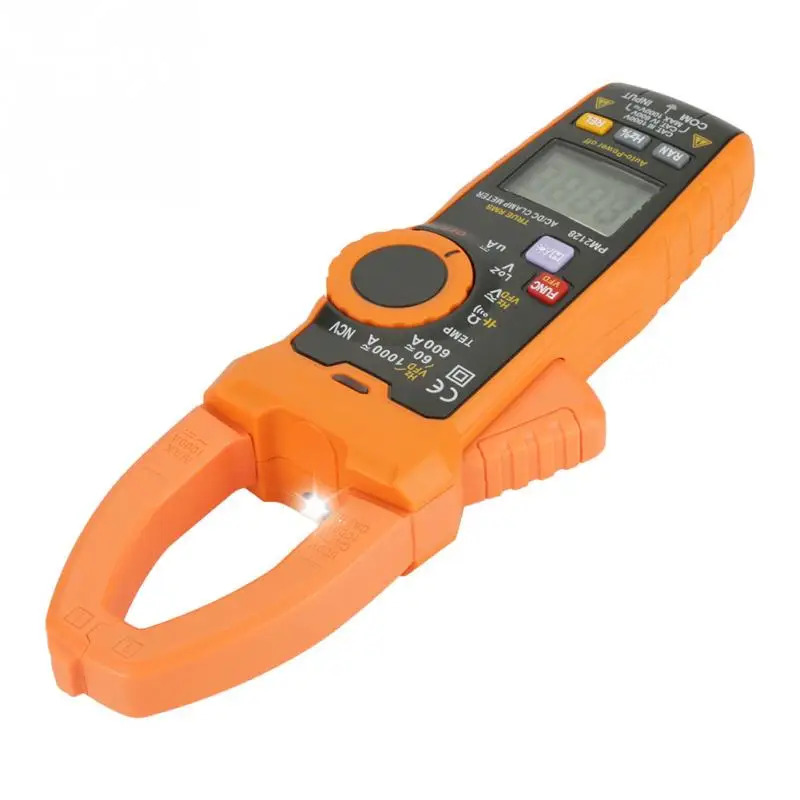 PEAKMETER PM2128 AC/DC напряжение тока клещи ручной цифровой инструмент сопротивление емкость