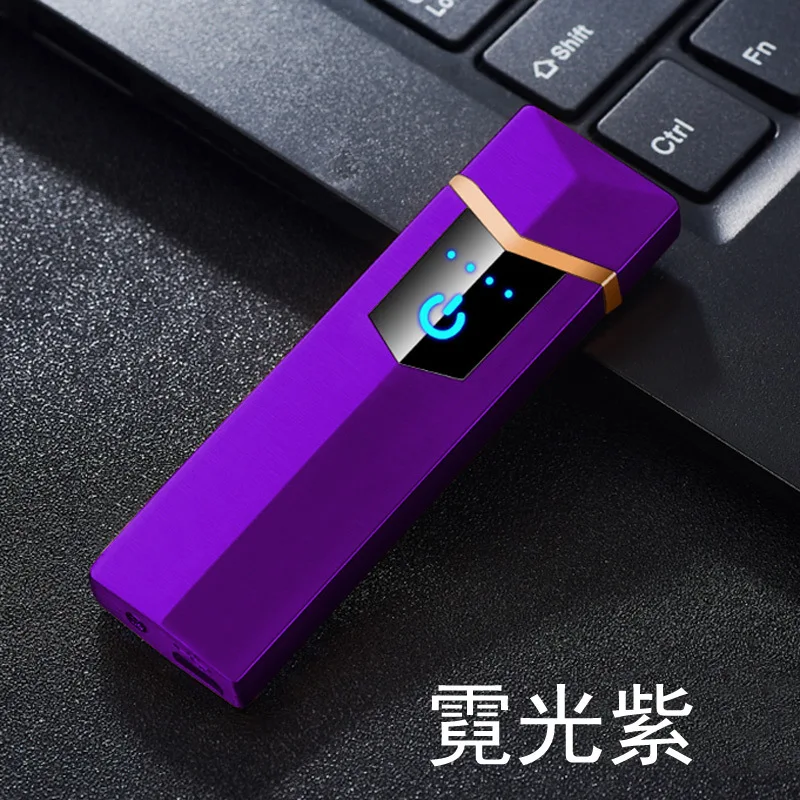 Новинка 2019 двусторонняя зажигалка с сенсорным экраном Портативная USB