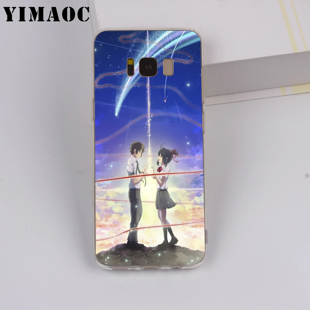 Imaoc kimi no nawa Анимация Аниме для samsung Galaxy A10 A20 A30 A40 A50 A70 A2 J4 J6 J7 J8 Core Duo Note 10 Plus Мягкий