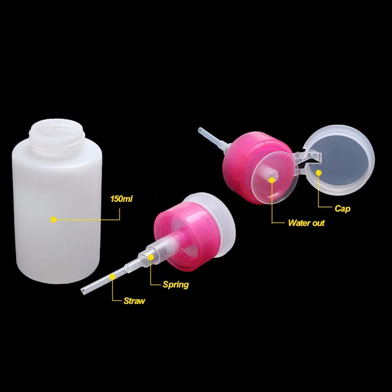 150 мл мини дозатор для ногтей пустая бутылочка с ацетоном инструменты дизайна