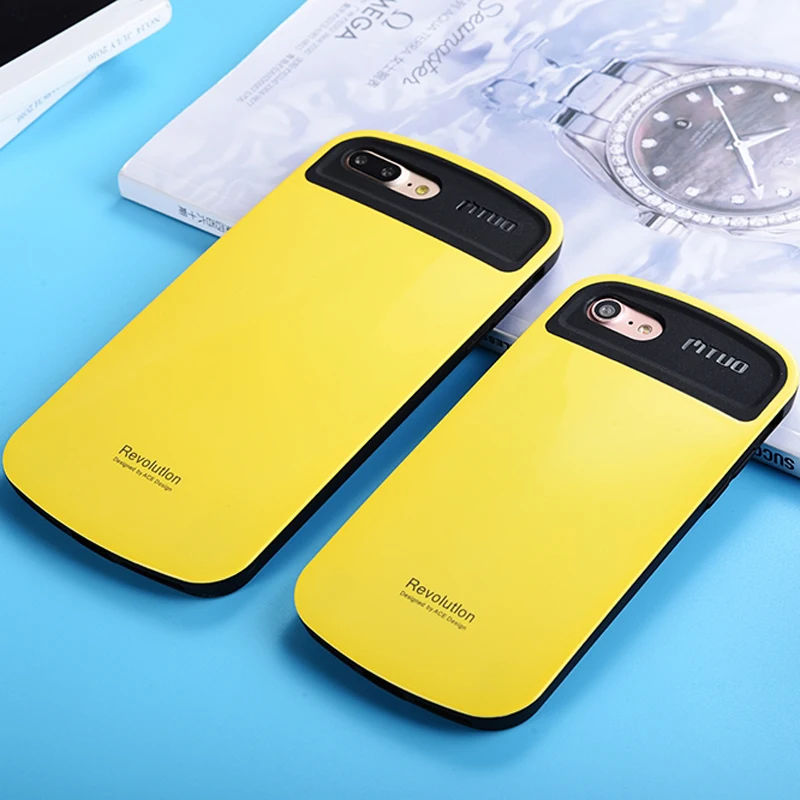 Роскошный Ультратонкий чехол Cyato для iPhone 8 из поликарбоната + силиконовый с полным