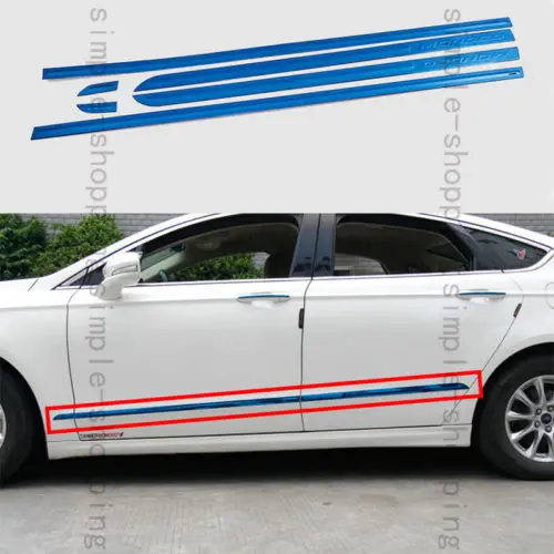 

6 шт. стальная синяя крышка бокового формования для Ford Fusion Mondeo 2013