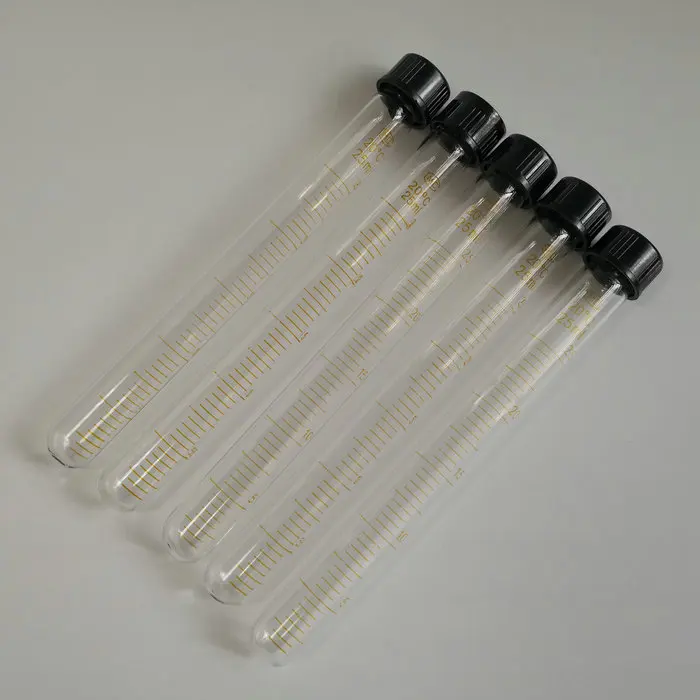 10 шт. пробирка с закручивающейся крышкой 25 мл|glass test tube|test tubetest tube with cap |