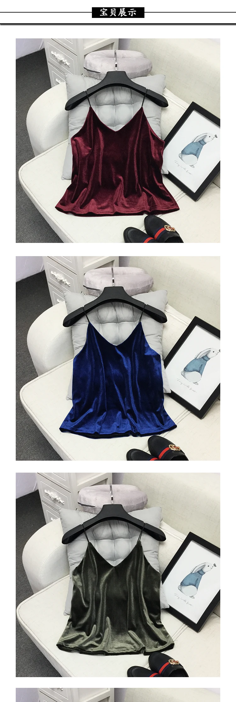ALPHALMODA, осенне-зимний короткий однотонный бархатный топ на бретельках с v-образным вырезом, короткая бархатная рубашка на подтяжках