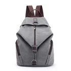 Модный повседневный холщовый женский рюкзак, однотонные вместительные женские рюкзаки, брендовый дизайнерский школьный рюкзак на молнии