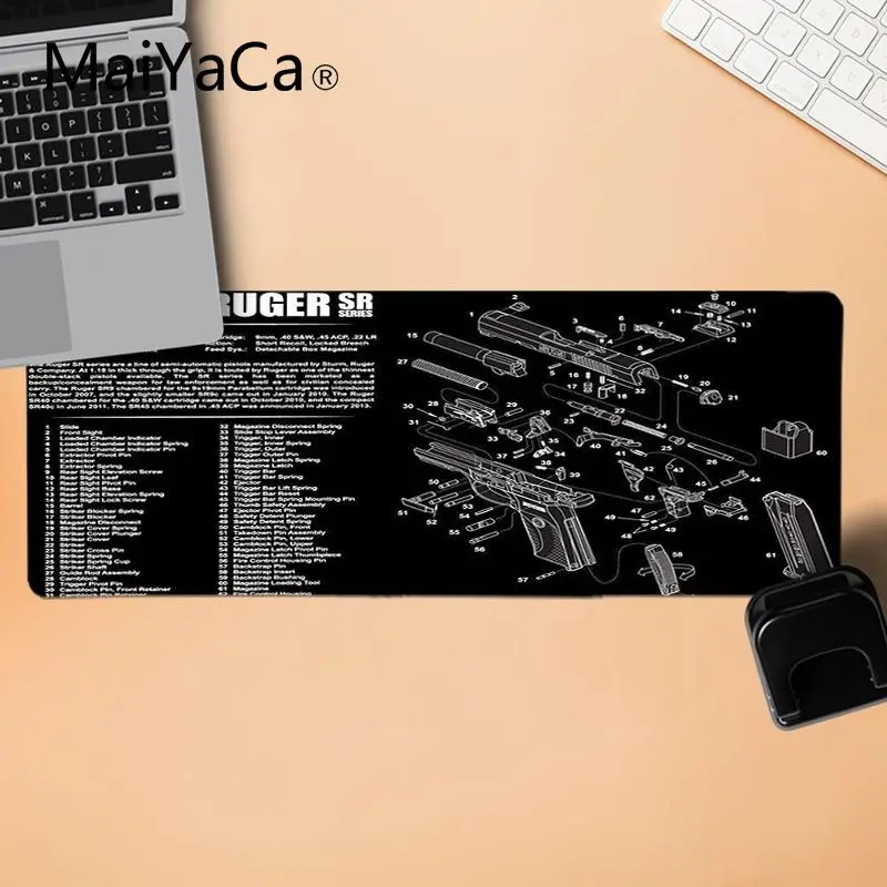 MaiYaCa Лидер продаж Cs go gun M14 AR15 AK47 коврик для мыши геймерские коврики Прочный