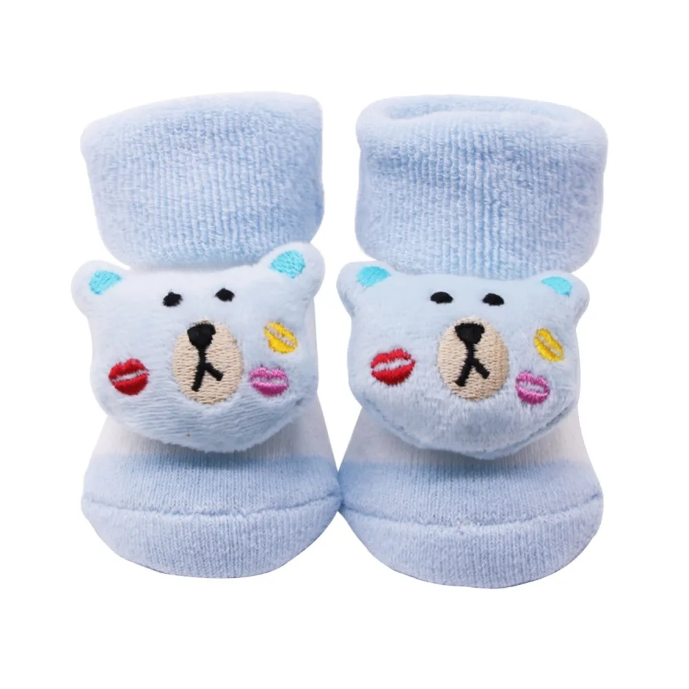 1 пара Детские хлопковые нескользящие носки | Детская одежда и обувь