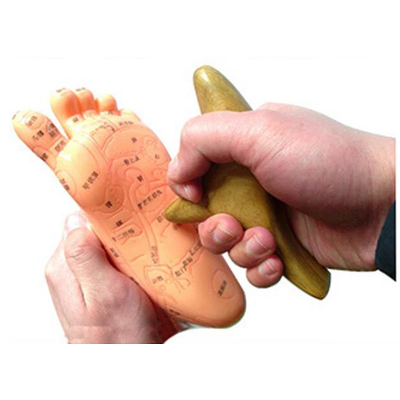 Деревянная Тройная Массажная конусная деревянная палочка HANRIVER Camphor gua sha для