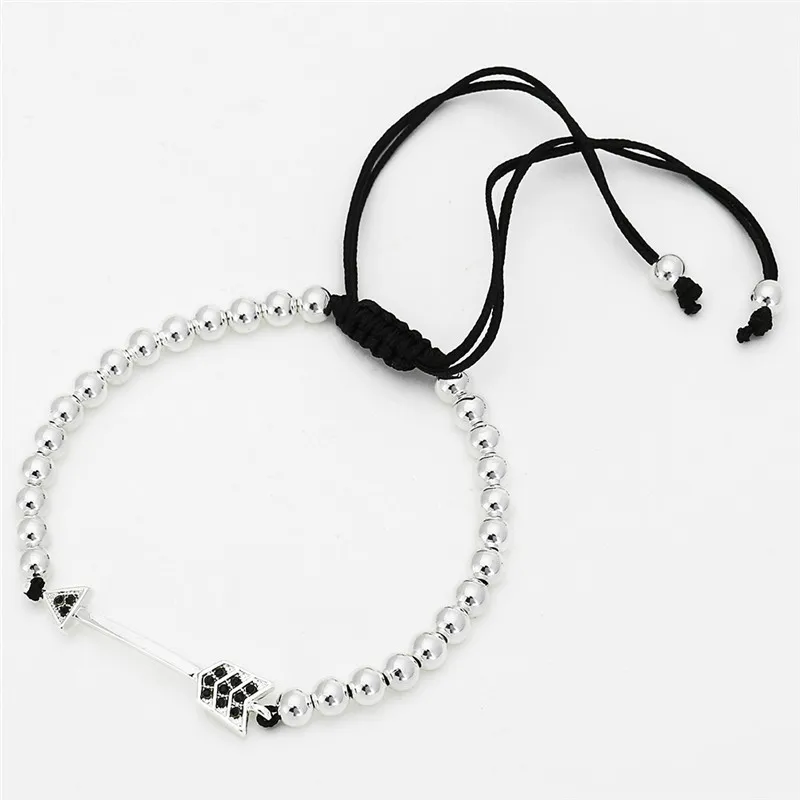 Оптовая продажа медные бусины NADEEM 5 мм золотой цвет микро закрепка CZ стрела