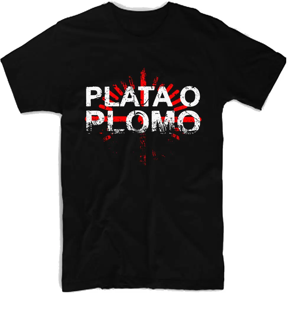 Плата о Пломо 100% хлопок Мужская T SHIRT. E0230|Мужские футболки| |