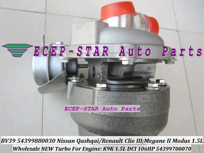 BV39 30 54399880030 54399880070 7711368560 8200405203 турбо для Nissan Qashqai Renault Clio III Megane II Modus K9K 1.5L DCI| |