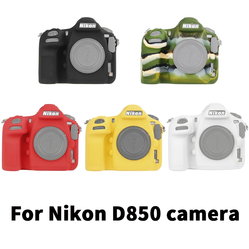 Qeento D850 SLR силиконовый легкий чехол для камеры Nikon черный Камуфляжный желтый