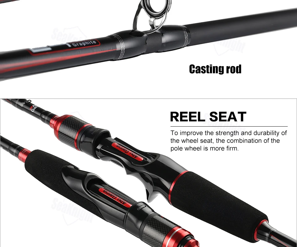 19 Abu Garcia Черный Макс BMAX II приманка рыболовной удочки RF Мощность спиннинг литья стержень 2,13 2,28 2,43 м углеродного волокна Карп рыболовные снасти