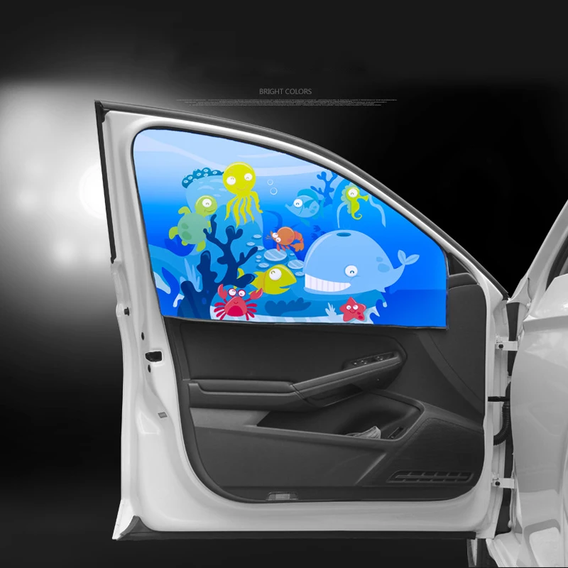 SRXTZM универсальные автомобильные солнцезащитные очки на присоске мультяшная