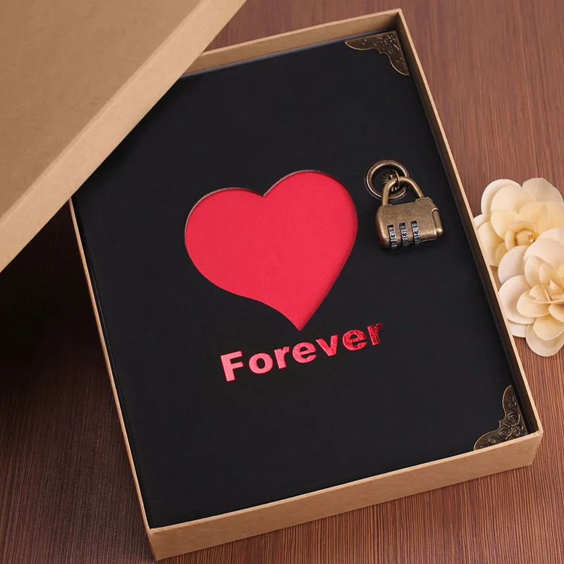 10-дюймовые бумажные фотоальбомы сделай сам альбом с кодовым замком подарки для